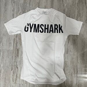 Gymshark White Tee with Black Logo
